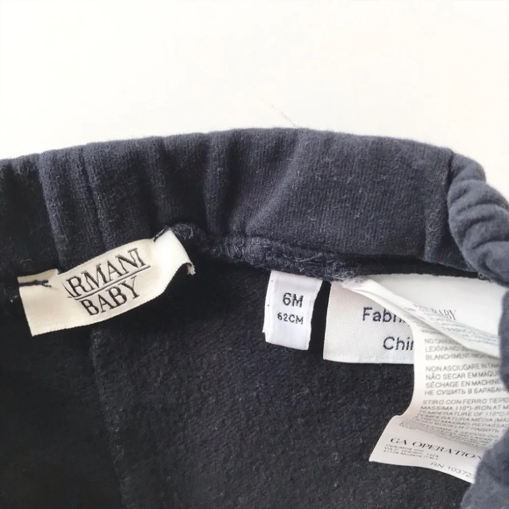 Armani Baby zip up hoodie/jogger set EUC 6 months
